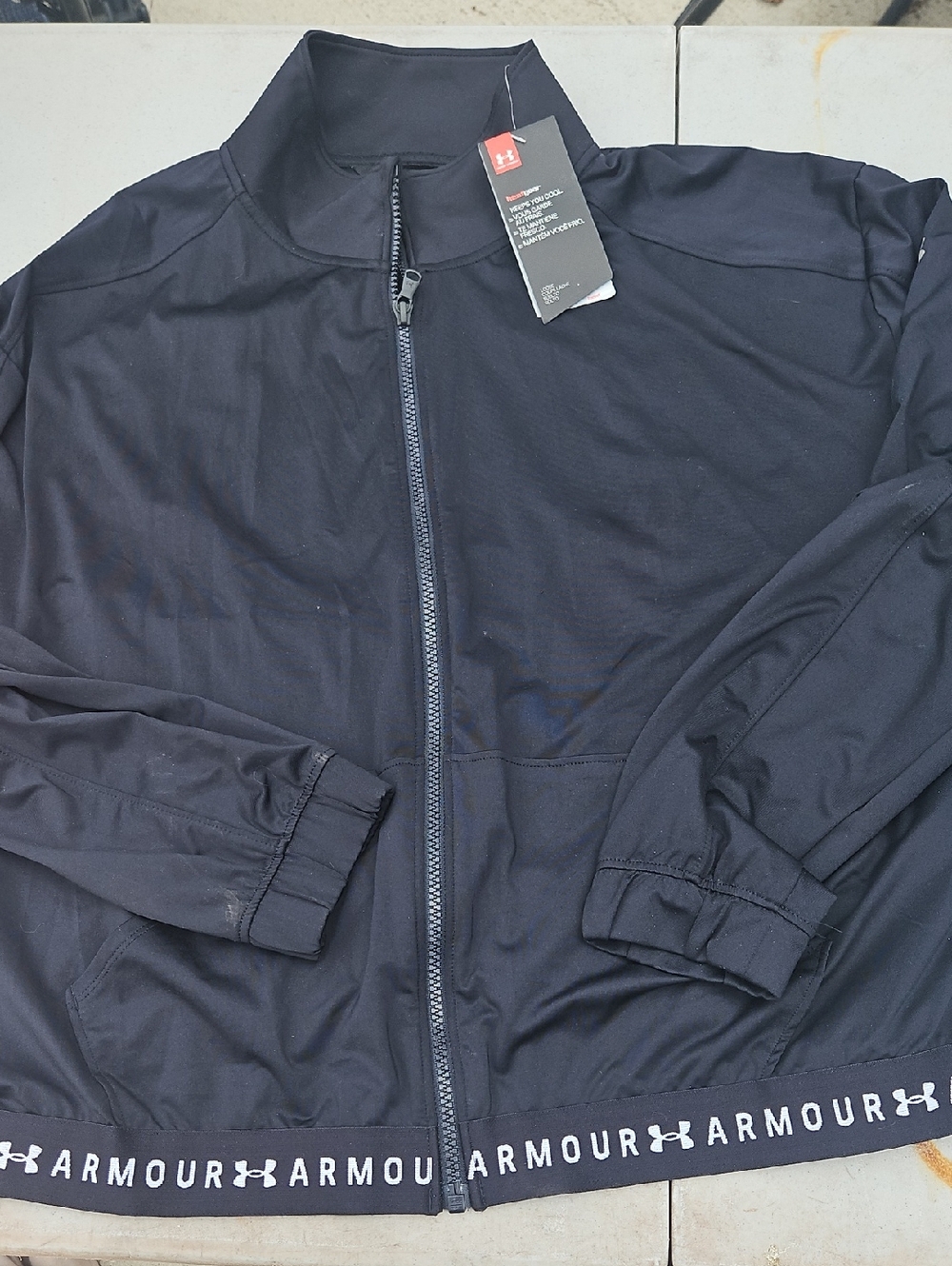 Under Armour Black Lightweight Full-Zip Shirt Jacket Nwt